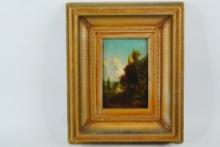 19th Century Hudson River School Style Oil on Canvas