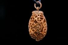 Vintage 10K Yellow Gold 0.75" Egg Charm