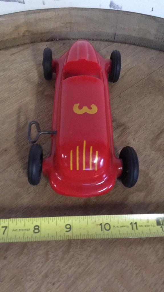 Vintage wind-up race car