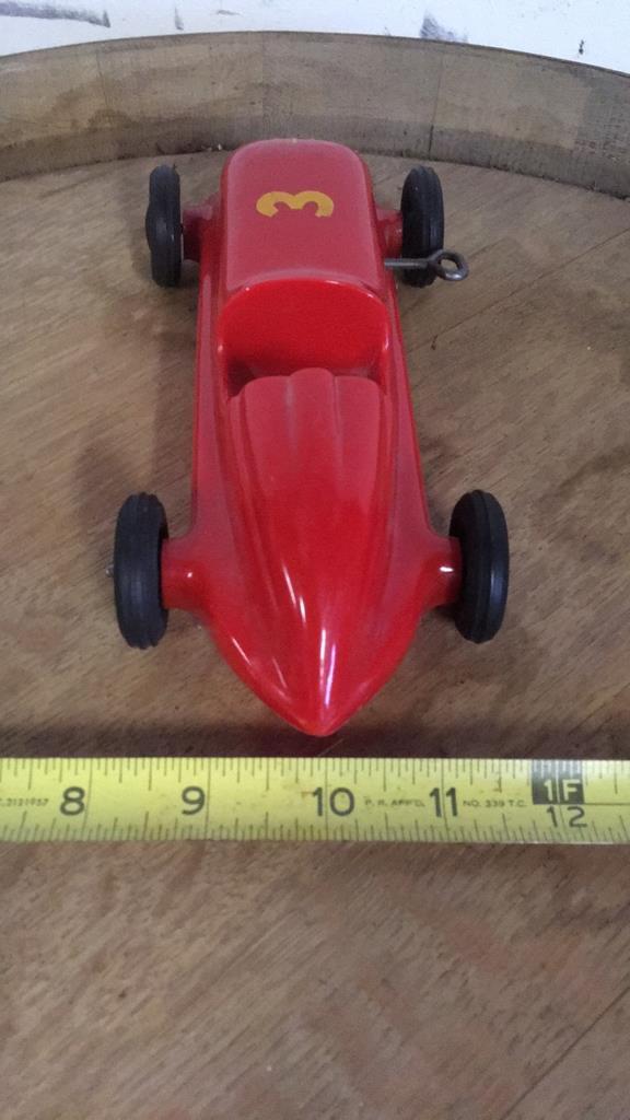 Vintage wind-up race car