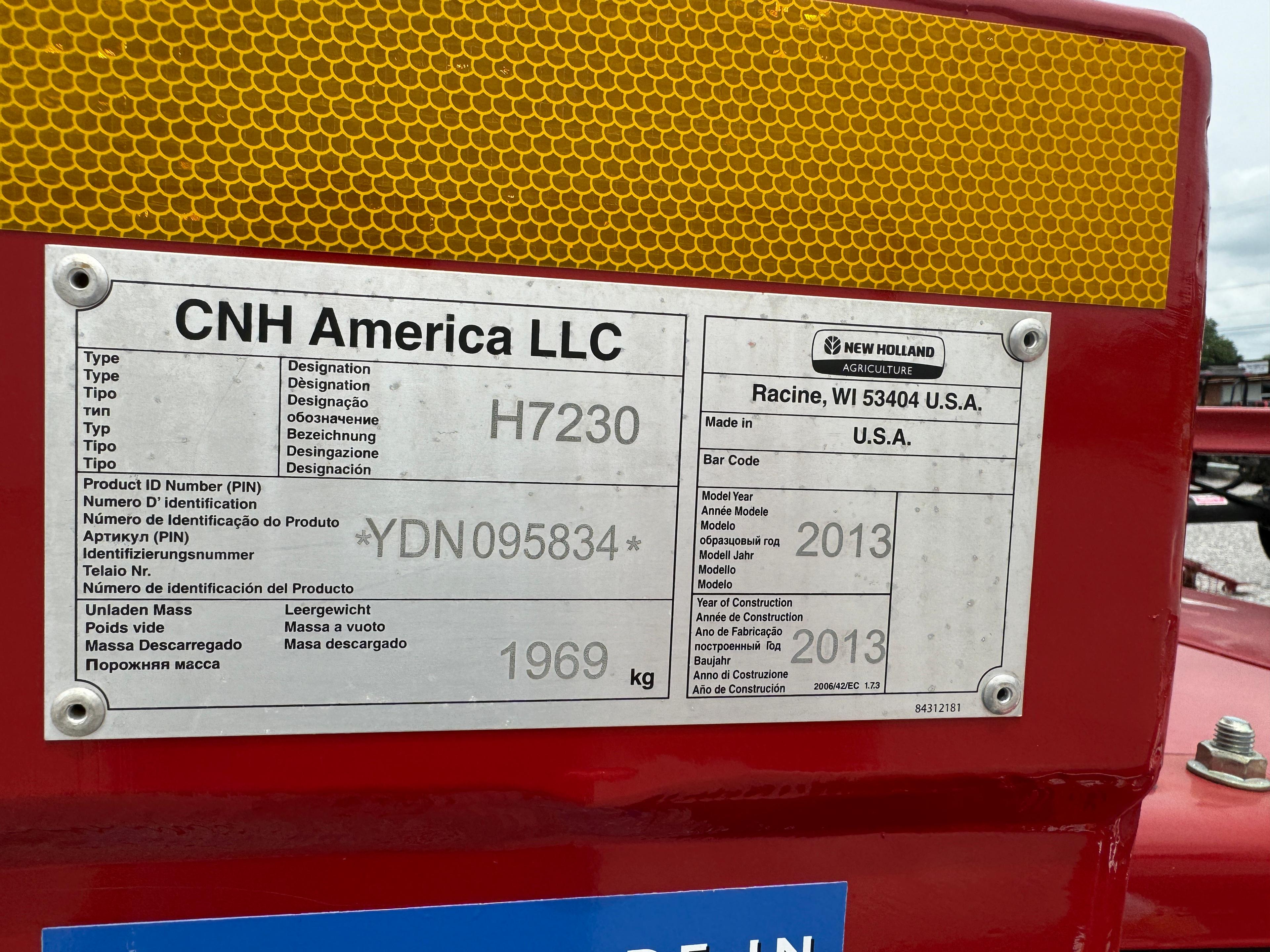 NH H7230 HAY BINE