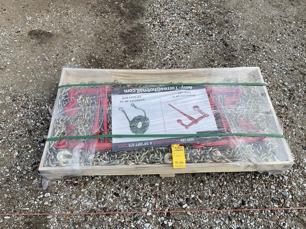 3/8th" X 20' Chains And Binders