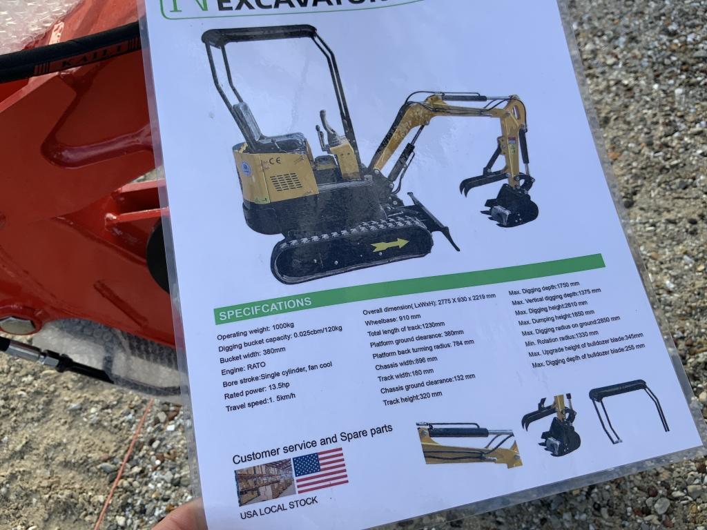 2023 Miva VA13 Mini Excavator