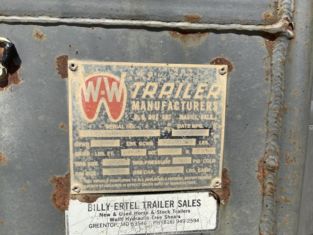 WW 24'x6' Stock Trailer