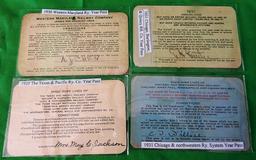 4 Railroad Passes