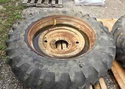 Firestone Goodyear 18.4R46 Tires w/ Rims, 10 Lug