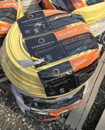 (5) 250' Copperweld Electrical Building Wire