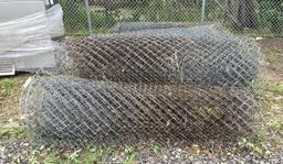 (4) Rolls of Used Chainlink Fence