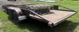 2004 CM 7'x16' Solid Metal Utility Trailer