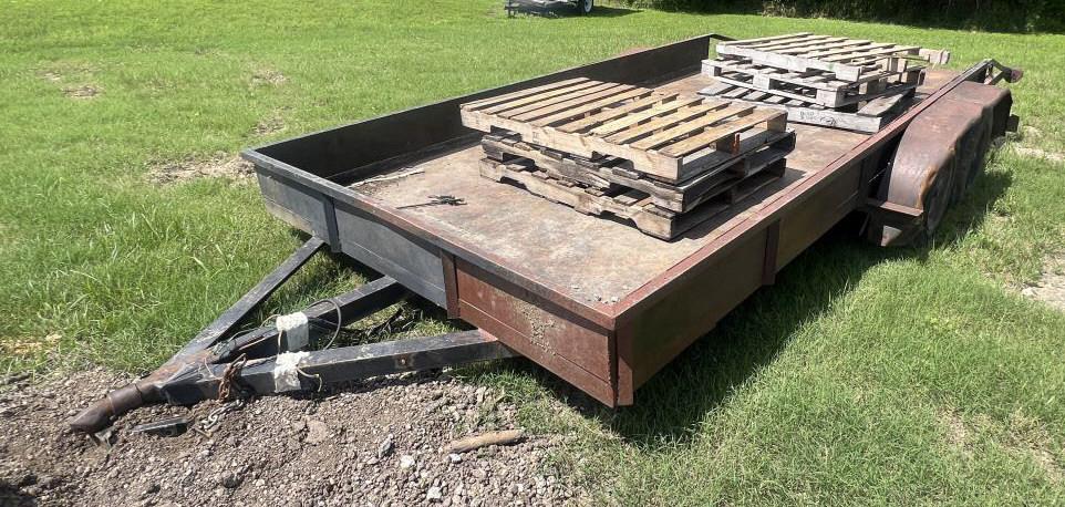 2004 CM 7'x16' Solid Metal Utility Trailer