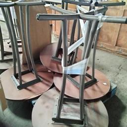 (4) Bar Height Round Tables