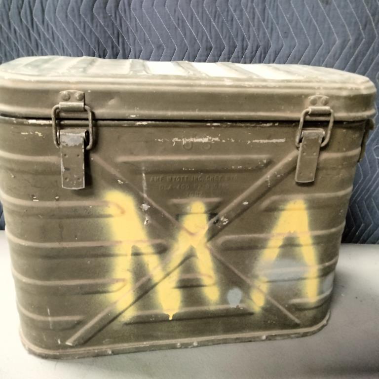 Metal Army Food Container 20" x 15.5" x 9"