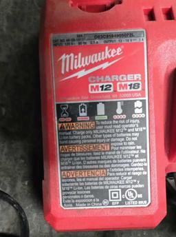 Milwaukee Impact Driver Drill, (2) Chargers