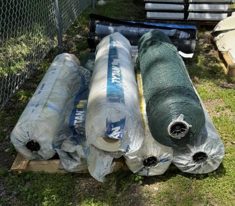 (6) Rolls of Hay Netting - Round Bale Twine