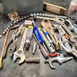 Metal Ammo Box w/ Hand Tools