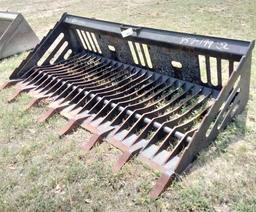 Skid Steer Rock Bucket - 80"