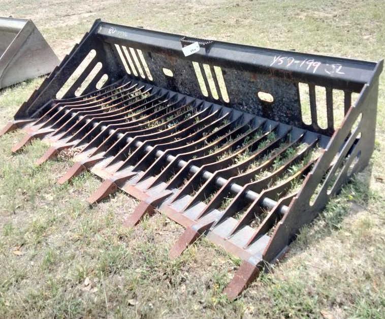 Skid Steer Rock Bucket - 80"