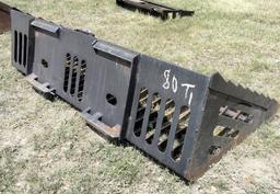 Skid Steer Rock Bucket - 80"