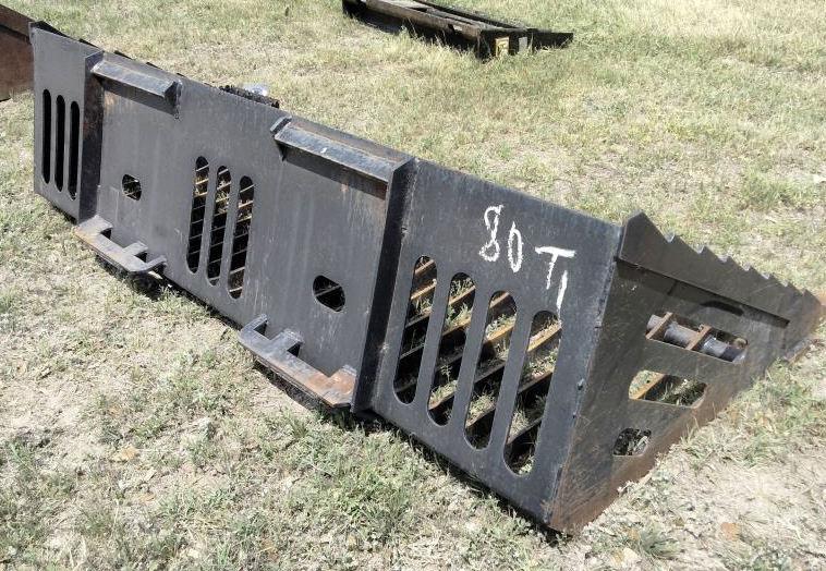Skid Steer Rock Bucket - 80"