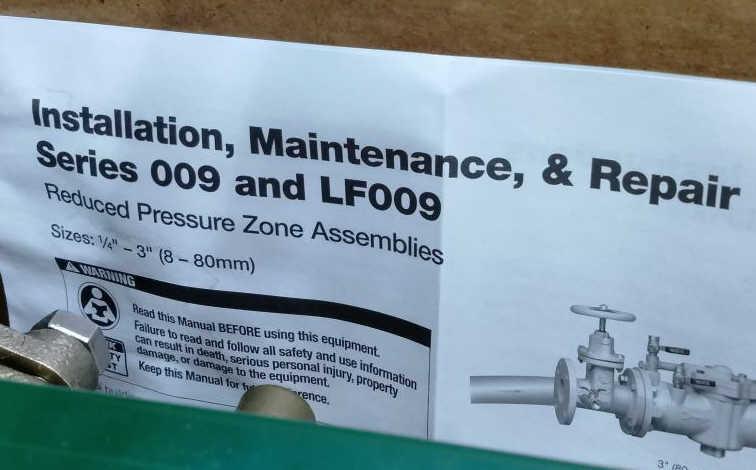 Watts Reduced Pressure Zone Assembly