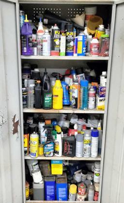 2-Door Metal Cabinet w/ Contents