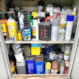 2-Door Metal Cabinet w/ Contents