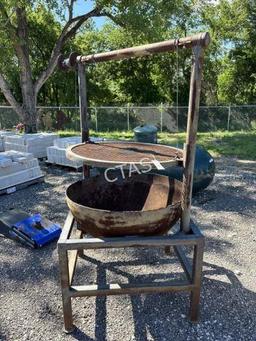 Custom Made Rolling Lift Grill