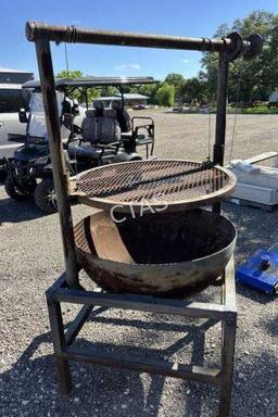Custom Made Rolling Lift Grill