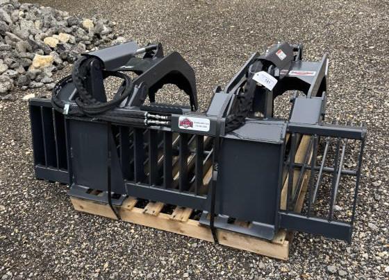 Stout Rock & Brush Grappler Bucket for Skid Steer