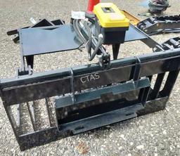 Mini Skid Steer Rock Bucket w/Grapple