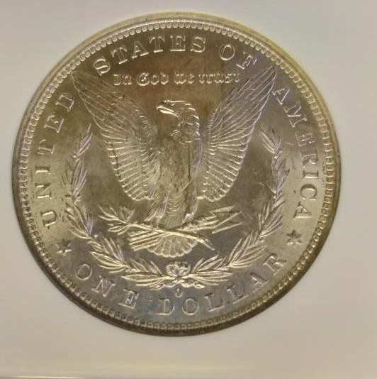 1883-O Morgan Dollar - Graded NGC MS63