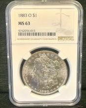 1883-O Morgan Dollar - Graded NGC MS63