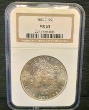 1883-O Morgan Dollar - Graded NGC MS63