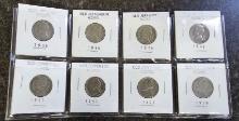 (8) Old Jefferson Nickels