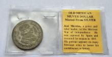 1960 Old Mexican Silver Dollar