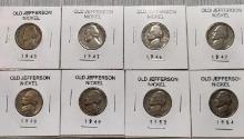 (8) Jefferson Nickels (1940-1954)