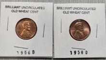 (2) Uncirculated Wheat Cents