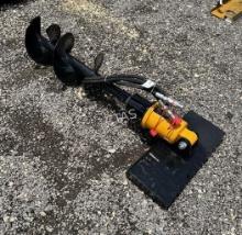 Mini Skid Steer Auger- 12"