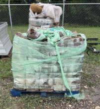 12" Fabric Pins on Washers on Pallet