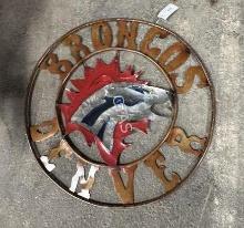 Metal Art  - Denver Broncos Sign