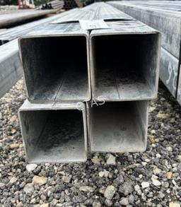 (4) 32'4" x 4 x 4 x1/8 Square Tubing