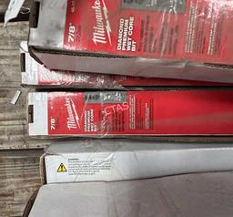 (7) Milwaulkee Diamond Wet Core Bits-NIB