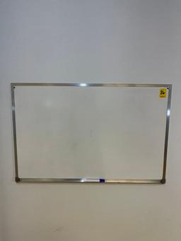 B- Metal Frame White Dry Erase Message Board