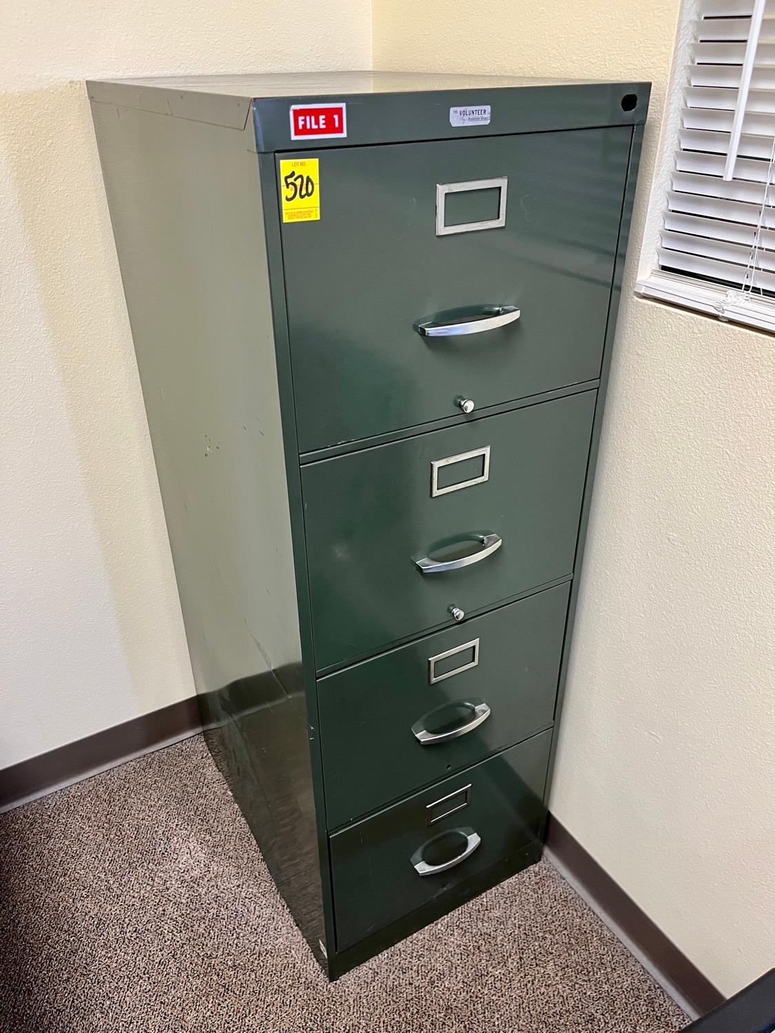 Anderson Hickey Four Drawer Legal Filing Cabinet