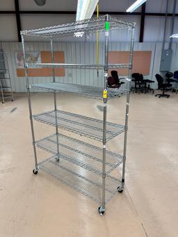 Seville Classic Six Tier Shelf Unit on Casters