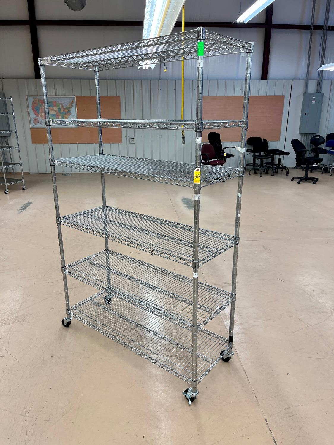 Seville Classic Six Tier Shelf Unit on Casters