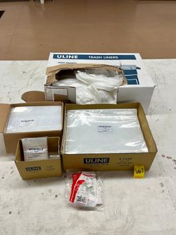 Assorted Uline Plastic Bags