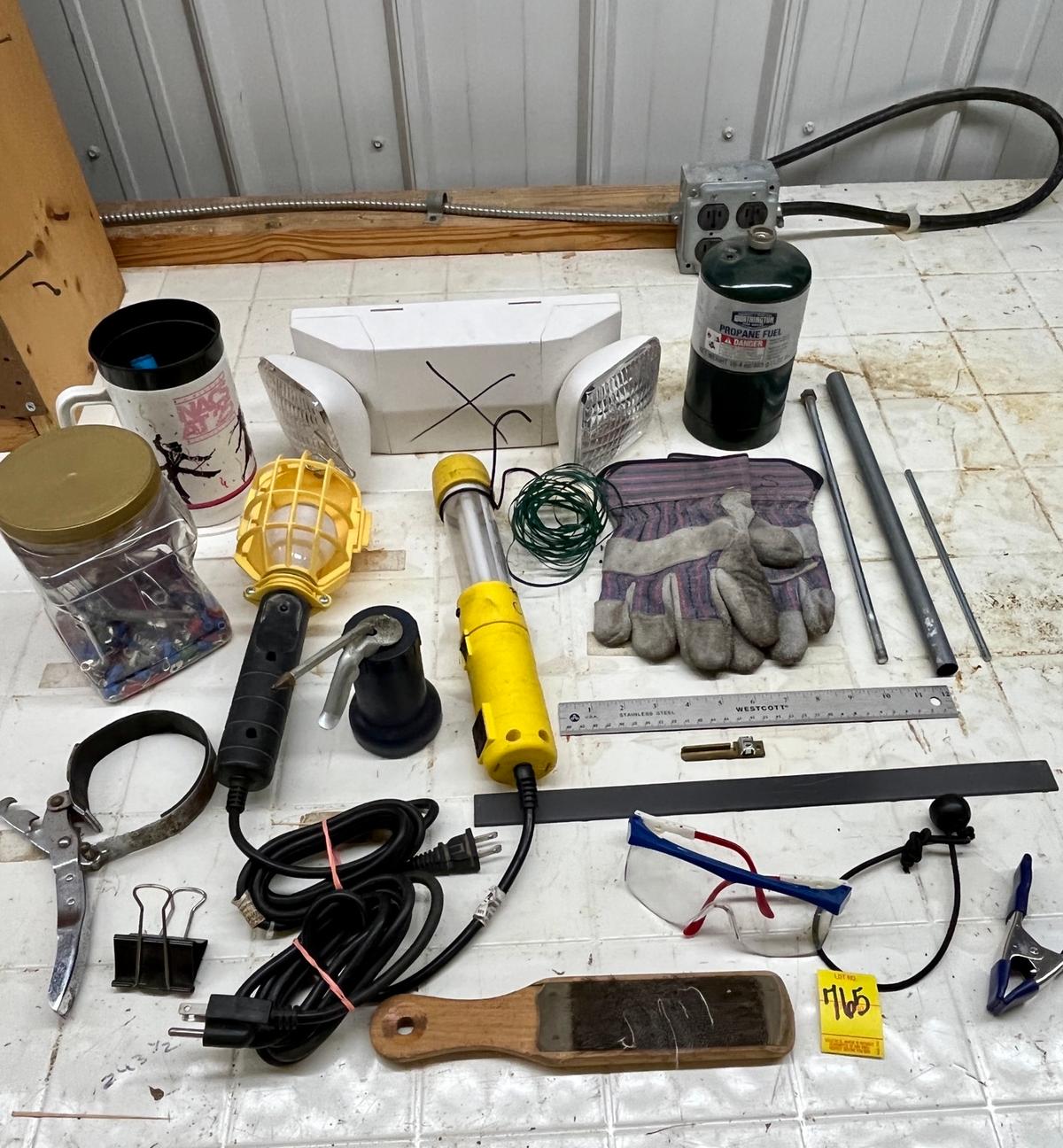 Hanging Lights, Oil Can, Emergency Light, Etc.