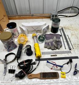 Hanging Lights, Oil Can, Emergency Light, Etc.
