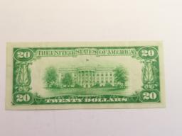1928 Twenty Dollar Gold Certificate, Woods-Mellon, Very Nice
